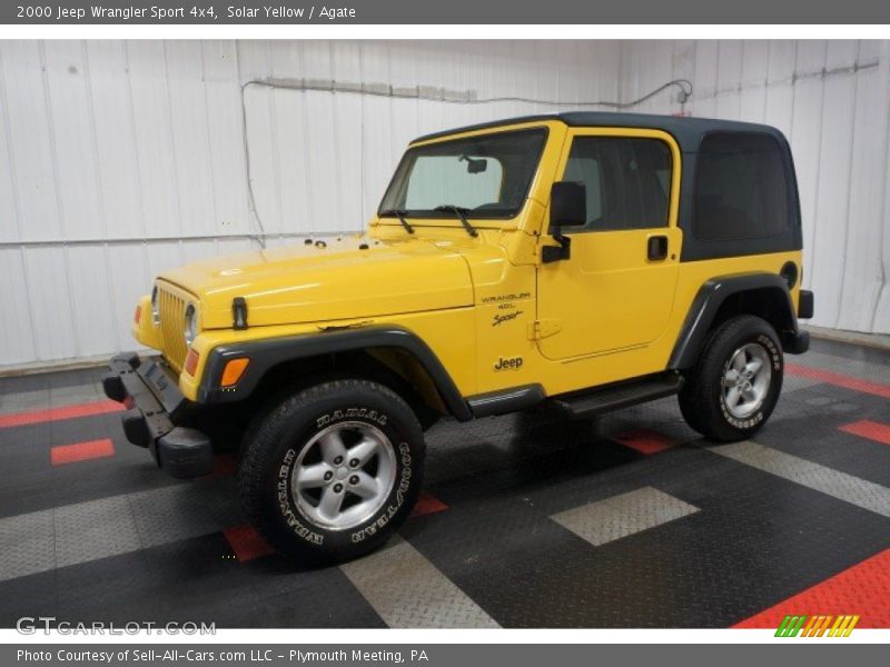 Solar Yellow / Agate 2000 Jeep Wrangler Sport 4x4