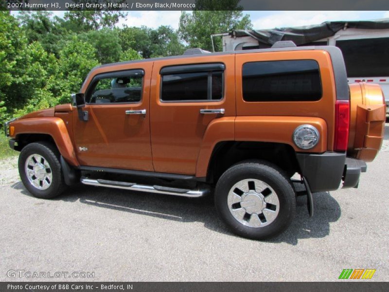 Desert Orange Metallic / Ebony Black/Morocco 2007 Hummer H3