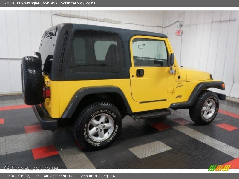 Solar Yellow / Agate 2000 Jeep Wrangler Sport 4x4