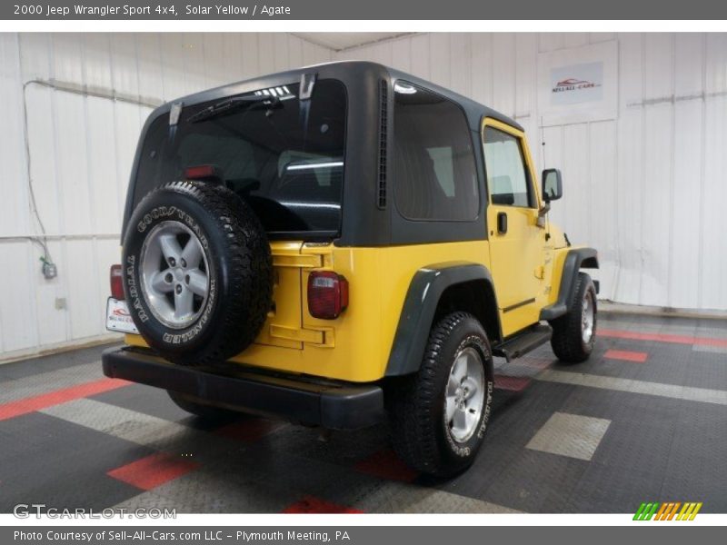 Solar Yellow / Agate 2000 Jeep Wrangler Sport 4x4