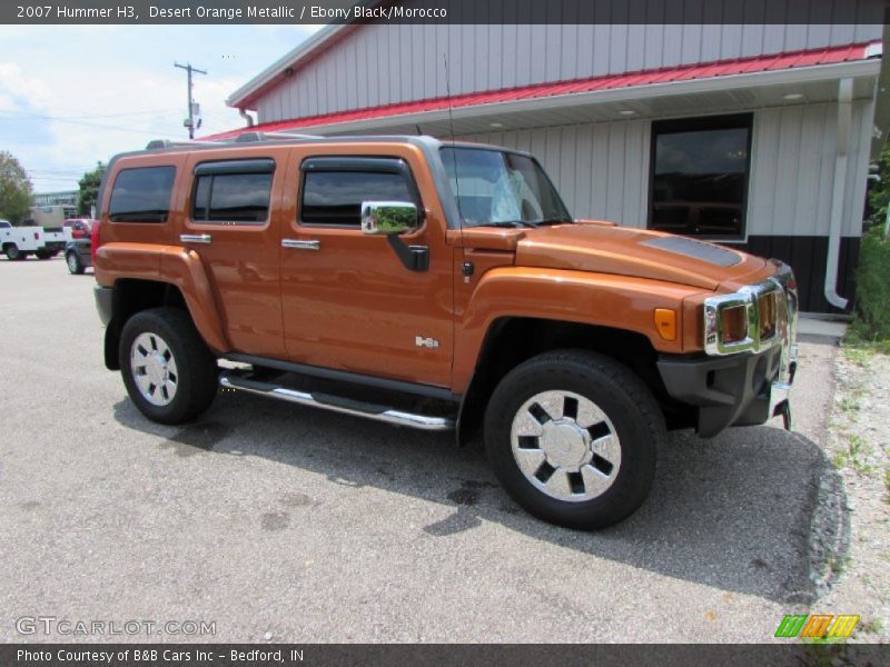 Desert Orange Metallic / Ebony Black/Morocco 2007 Hummer H3