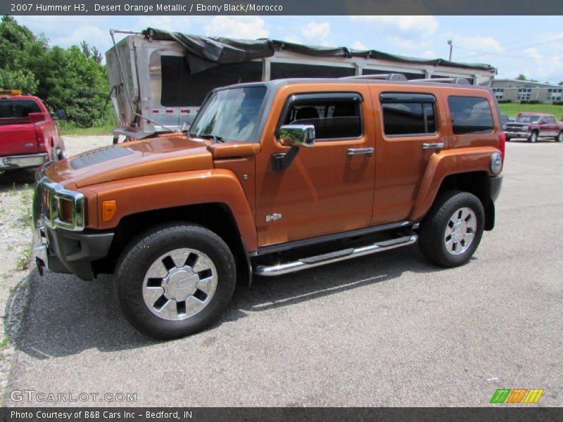 Desert Orange Metallic / Ebony Black/Morocco 2007 Hummer H3