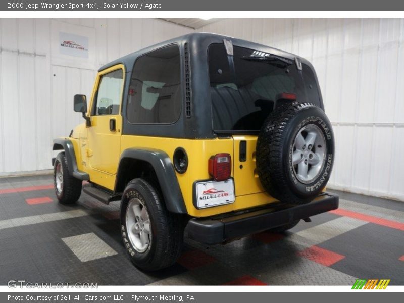 Solar Yellow / Agate 2000 Jeep Wrangler Sport 4x4