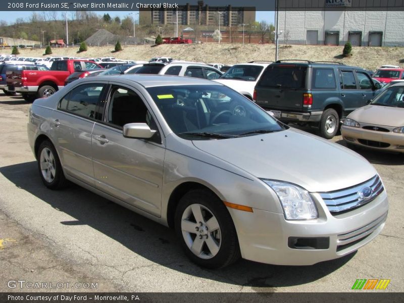 Silver Birch Metallic / Charcoal Black 2008 Ford Fusion SE