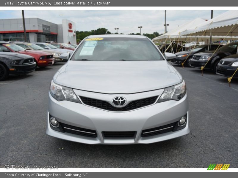 Classic Silver Metallic / Black/Ash 2012 Toyota Camry SE V6