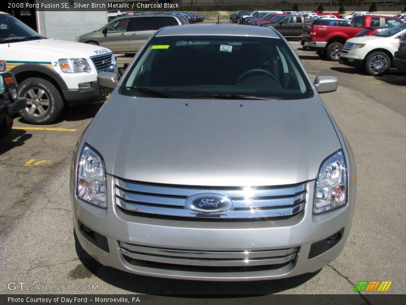 Silver Birch Metallic / Charcoal Black 2008 Ford Fusion SE