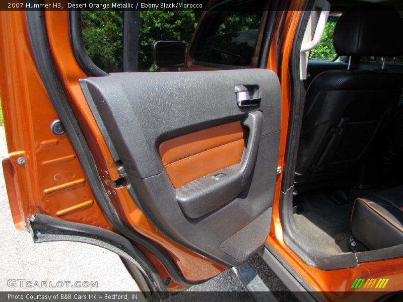 Desert Orange Metallic / Ebony Black/Morocco 2007 Hummer H3