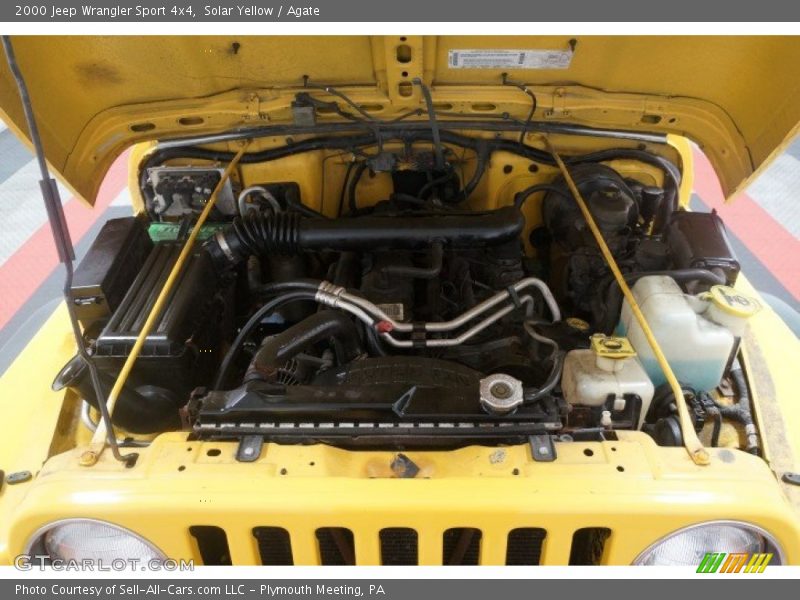 Solar Yellow / Agate 2000 Jeep Wrangler Sport 4x4