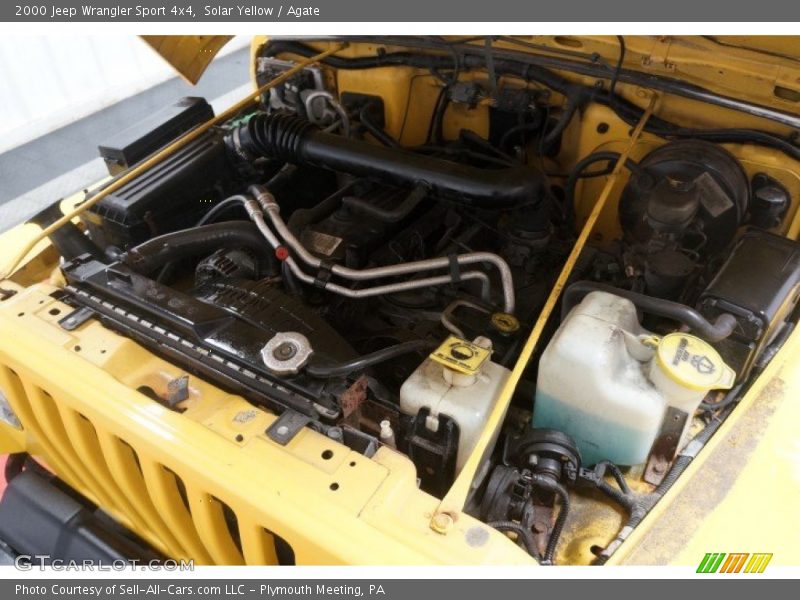 Solar Yellow / Agate 2000 Jeep Wrangler Sport 4x4