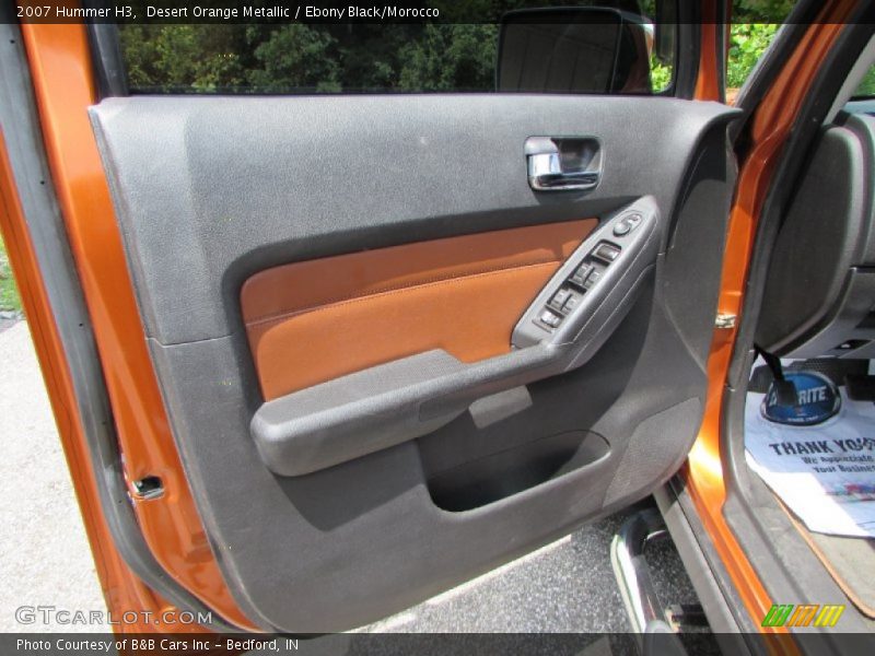 Desert Orange Metallic / Ebony Black/Morocco 2007 Hummer H3