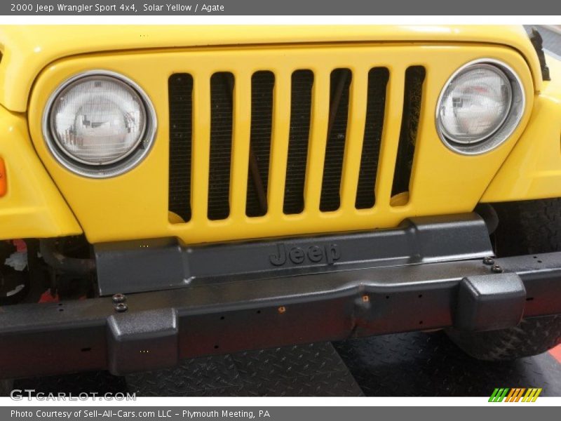 Solar Yellow / Agate 2000 Jeep Wrangler Sport 4x4