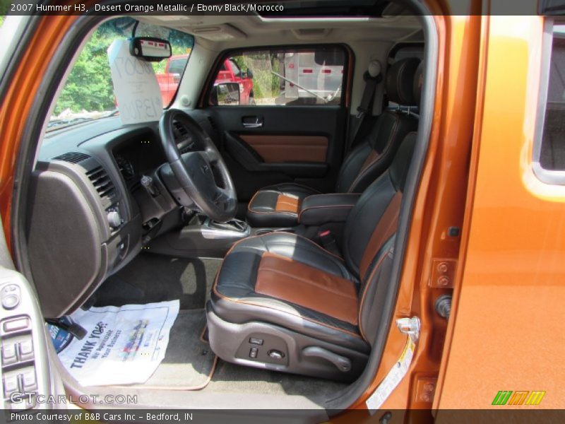 Desert Orange Metallic / Ebony Black/Morocco 2007 Hummer H3