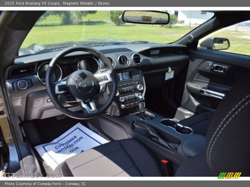 Magnetic Metallic / Ebony 2015 Ford Mustang V6 Coupe