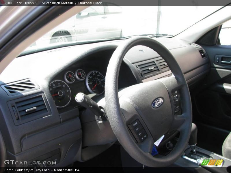 Silver Birch Metallic / Charcoal Black 2008 Ford Fusion SE