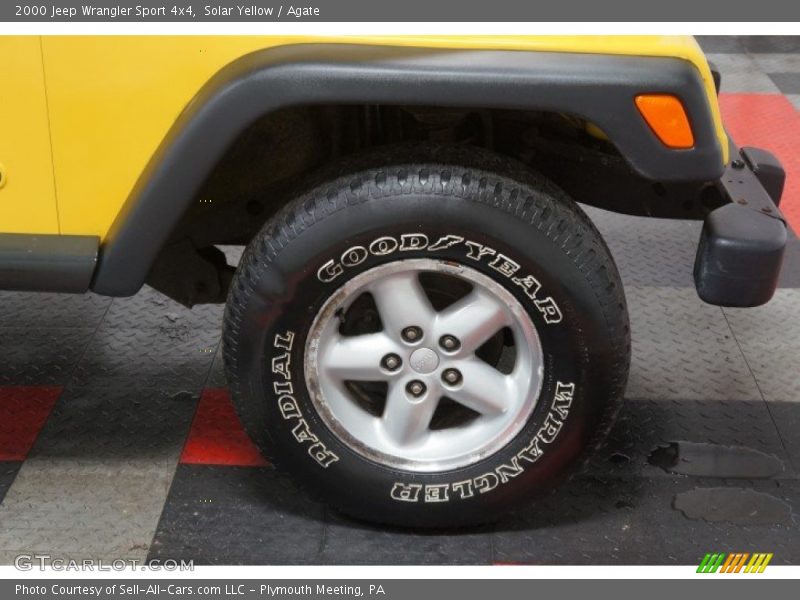 Solar Yellow / Agate 2000 Jeep Wrangler Sport 4x4