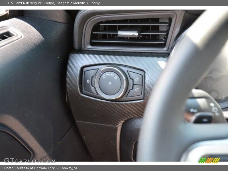 Magnetic Metallic / Ebony 2015 Ford Mustang V6 Coupe