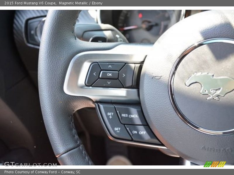 Magnetic Metallic / Ebony 2015 Ford Mustang V6 Coupe