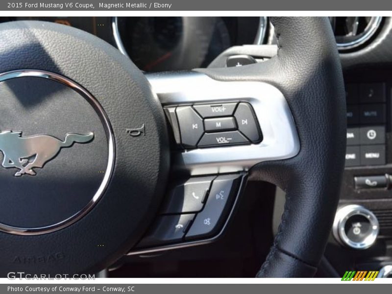Magnetic Metallic / Ebony 2015 Ford Mustang V6 Coupe