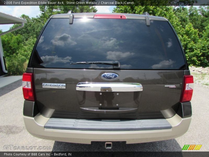 Stone Green Metallic / Charcoal Black/Camel 2008 Ford Expedition Eddie Bauer 4x4