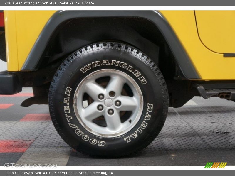 Solar Yellow / Agate 2000 Jeep Wrangler Sport 4x4