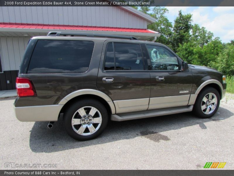 Stone Green Metallic / Charcoal Black/Camel 2008 Ford Expedition Eddie Bauer 4x4