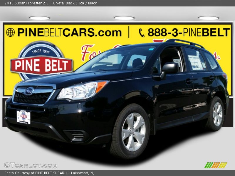 Crystal Black Silica / Black 2015 Subaru Forester 2.5i