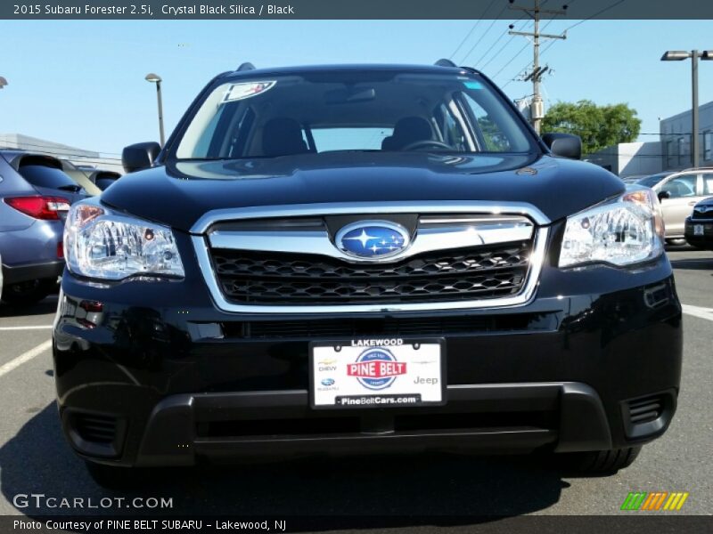 Crystal Black Silica / Black 2015 Subaru Forester 2.5i