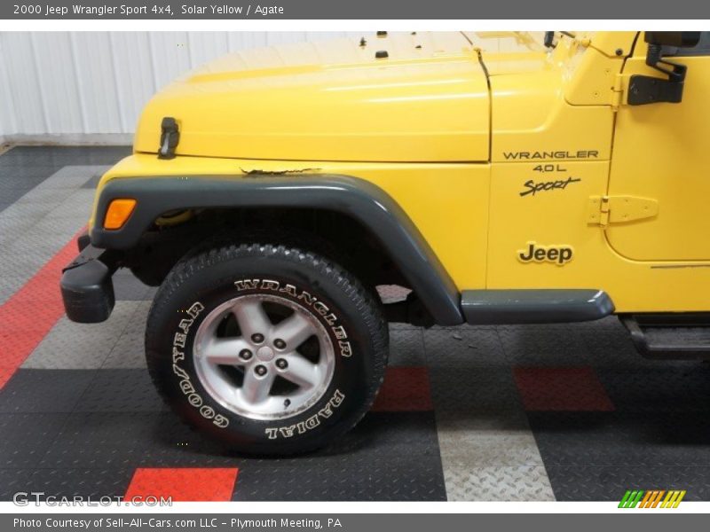 Solar Yellow / Agate 2000 Jeep Wrangler Sport 4x4