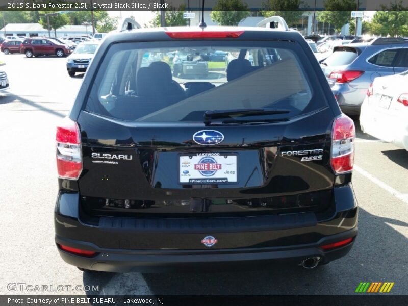 Crystal Black Silica / Black 2015 Subaru Forester 2.5i