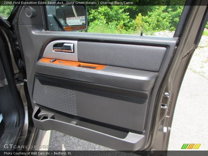 Stone Green Metallic / Charcoal Black/Camel 2008 Ford Expedition Eddie Bauer 4x4