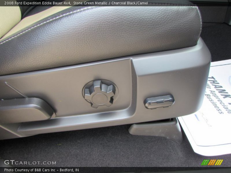 Stone Green Metallic / Charcoal Black/Camel 2008 Ford Expedition Eddie Bauer 4x4