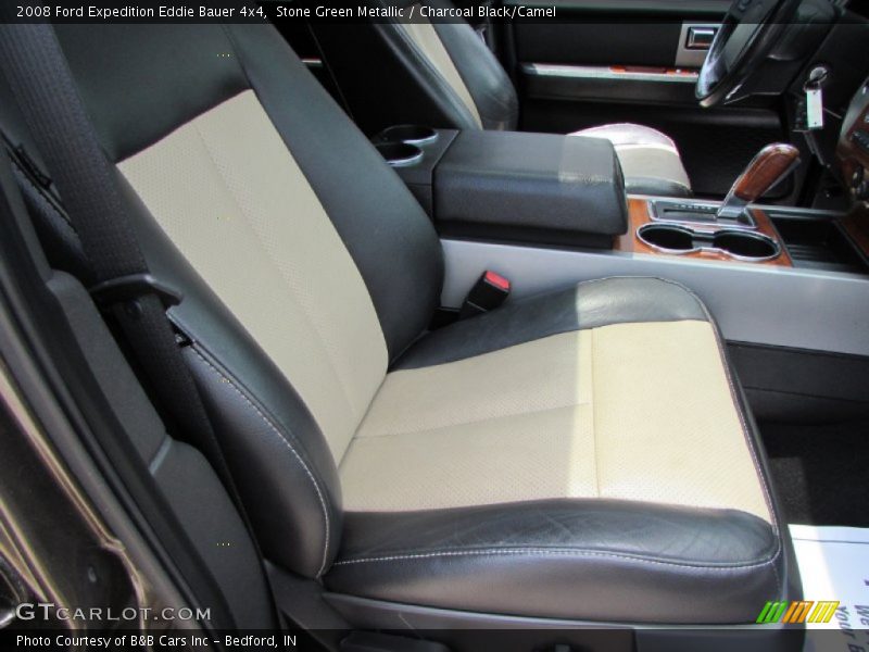 Stone Green Metallic / Charcoal Black/Camel 2008 Ford Expedition Eddie Bauer 4x4