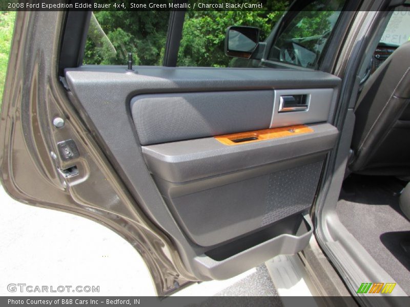 Stone Green Metallic / Charcoal Black/Camel 2008 Ford Expedition Eddie Bauer 4x4