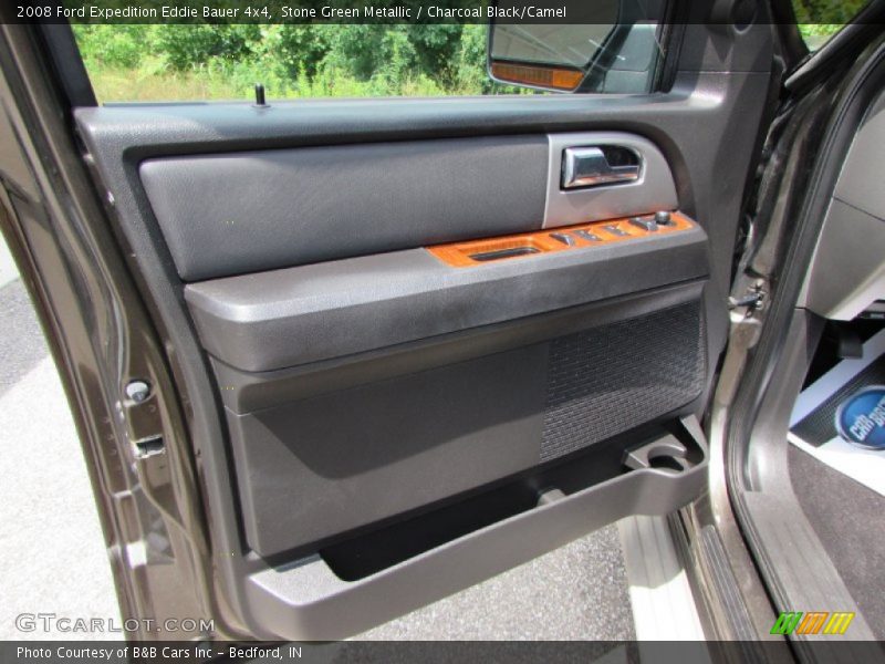 Stone Green Metallic / Charcoal Black/Camel 2008 Ford Expedition Eddie Bauer 4x4