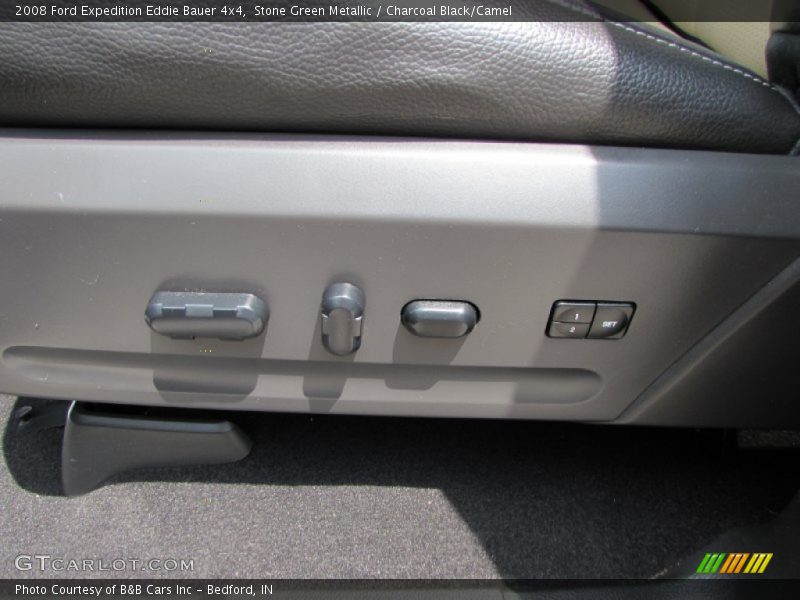 Stone Green Metallic / Charcoal Black/Camel 2008 Ford Expedition Eddie Bauer 4x4