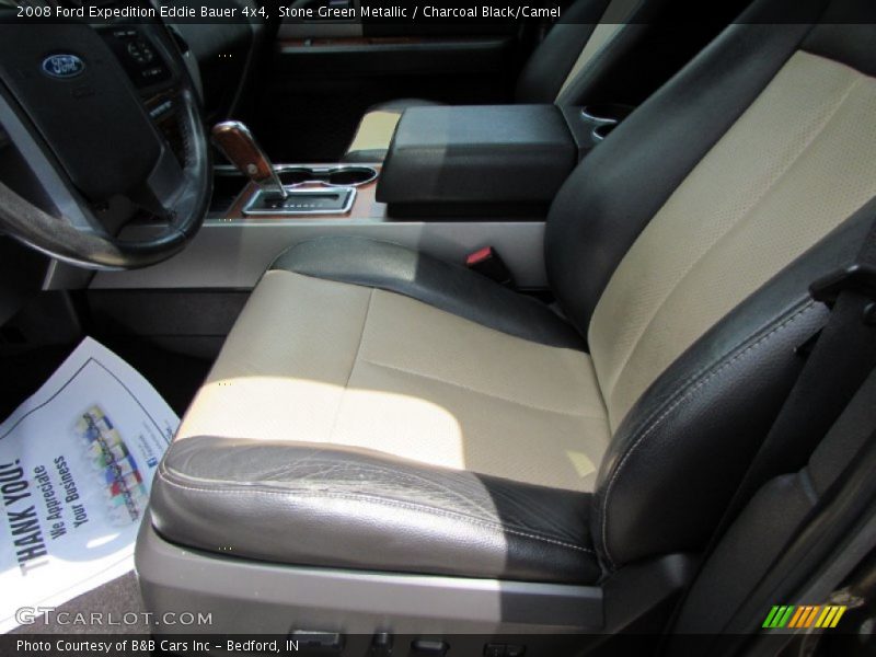 Stone Green Metallic / Charcoal Black/Camel 2008 Ford Expedition Eddie Bauer 4x4