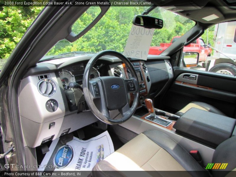 Stone Green Metallic / Charcoal Black/Camel 2008 Ford Expedition Eddie Bauer 4x4
