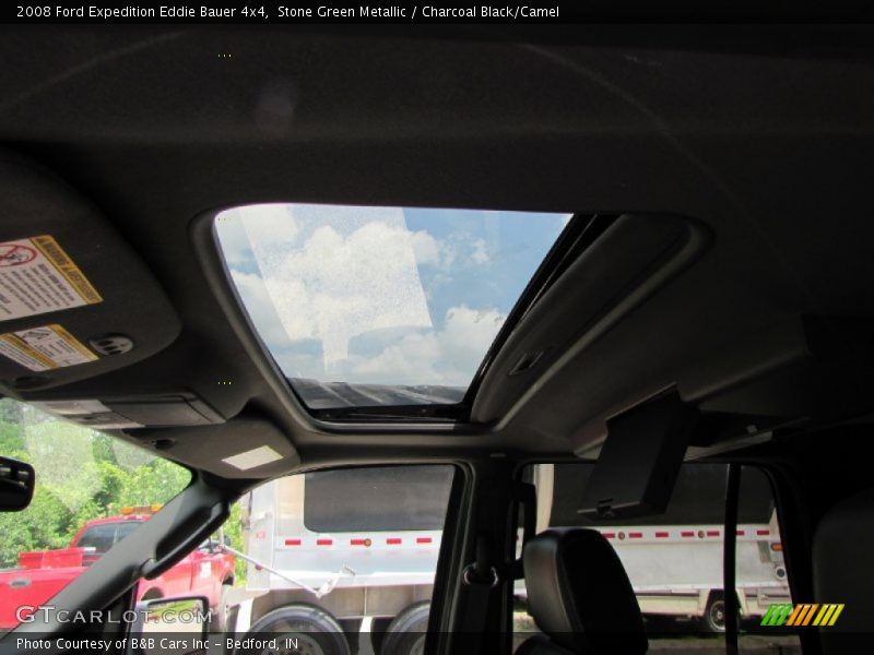 Stone Green Metallic / Charcoal Black/Camel 2008 Ford Expedition Eddie Bauer 4x4