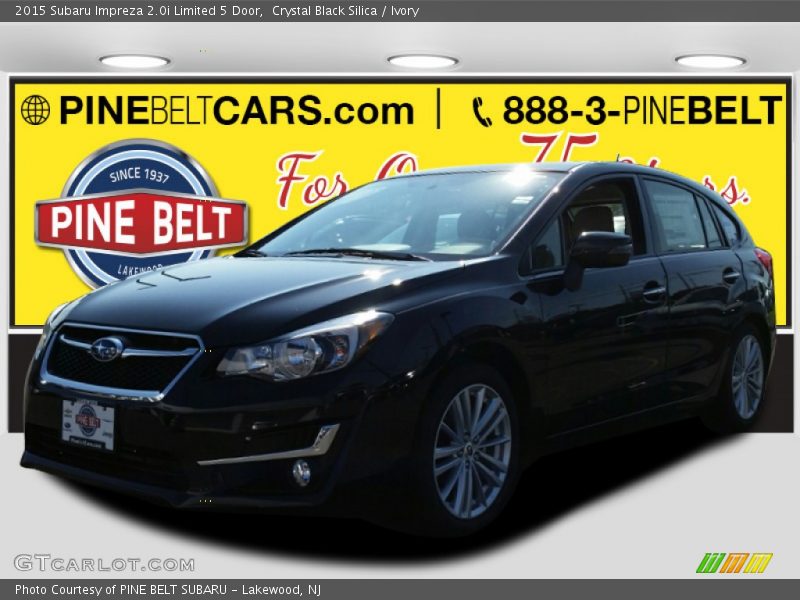 Crystal Black Silica / Ivory 2015 Subaru Impreza 2.0i Limited 5 Door