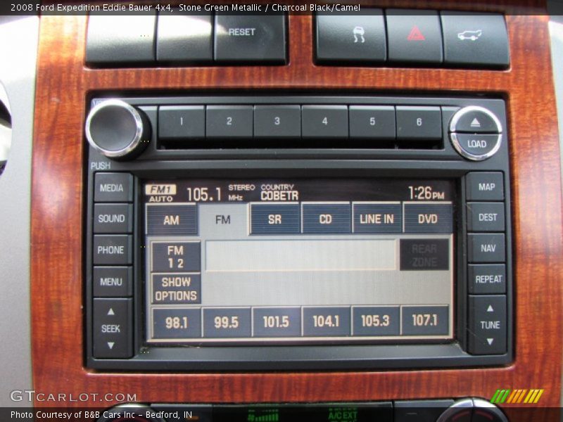 Stone Green Metallic / Charcoal Black/Camel 2008 Ford Expedition Eddie Bauer 4x4