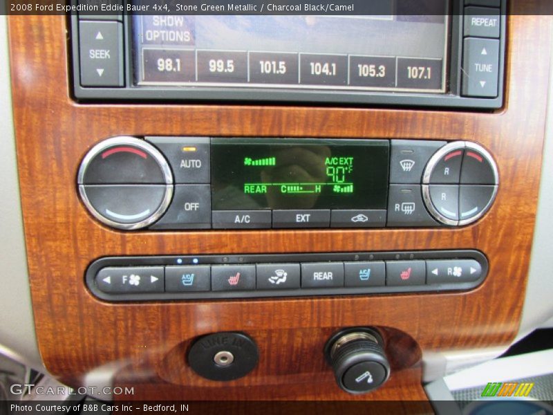 Stone Green Metallic / Charcoal Black/Camel 2008 Ford Expedition Eddie Bauer 4x4