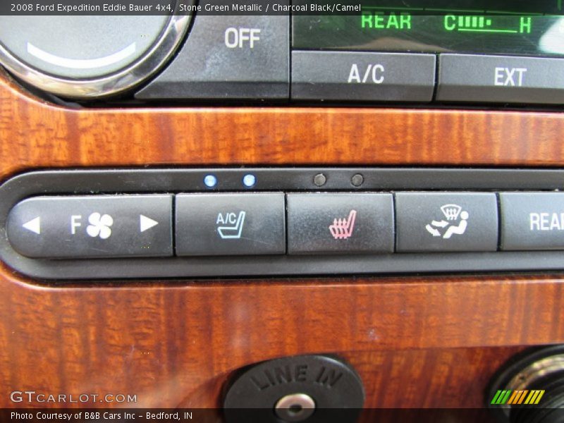 Stone Green Metallic / Charcoal Black/Camel 2008 Ford Expedition Eddie Bauer 4x4