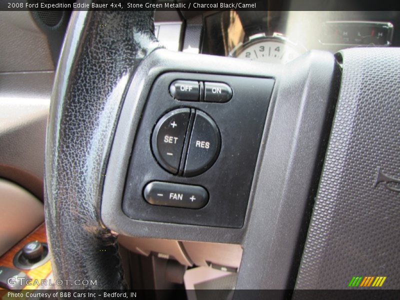 Stone Green Metallic / Charcoal Black/Camel 2008 Ford Expedition Eddie Bauer 4x4