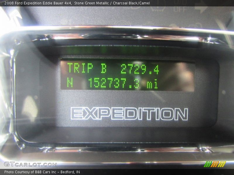 Stone Green Metallic / Charcoal Black/Camel 2008 Ford Expedition Eddie Bauer 4x4