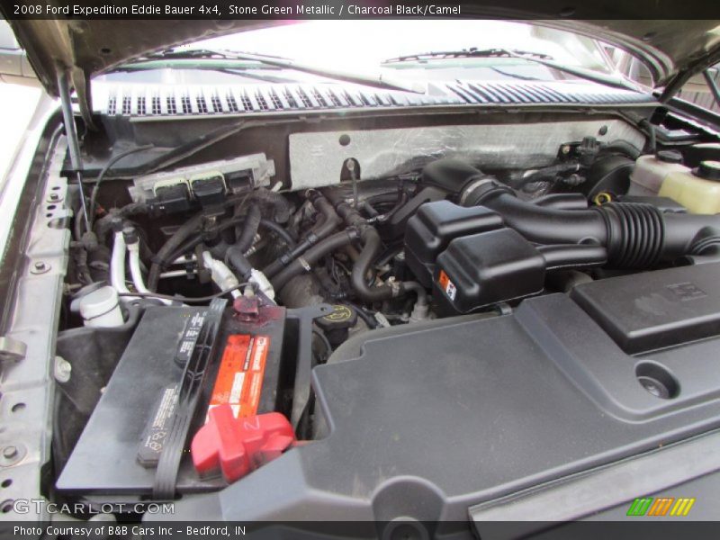 Stone Green Metallic / Charcoal Black/Camel 2008 Ford Expedition Eddie Bauer 4x4