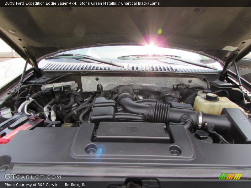 Stone Green Metallic / Charcoal Black/Camel 2008 Ford Expedition Eddie Bauer 4x4