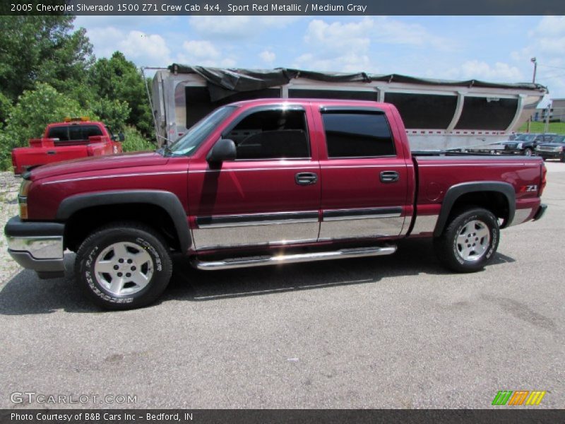 Sport Red Metallic / Medium Gray 2005 Chevrolet Silverado 1500 Z71 Crew Cab 4x4