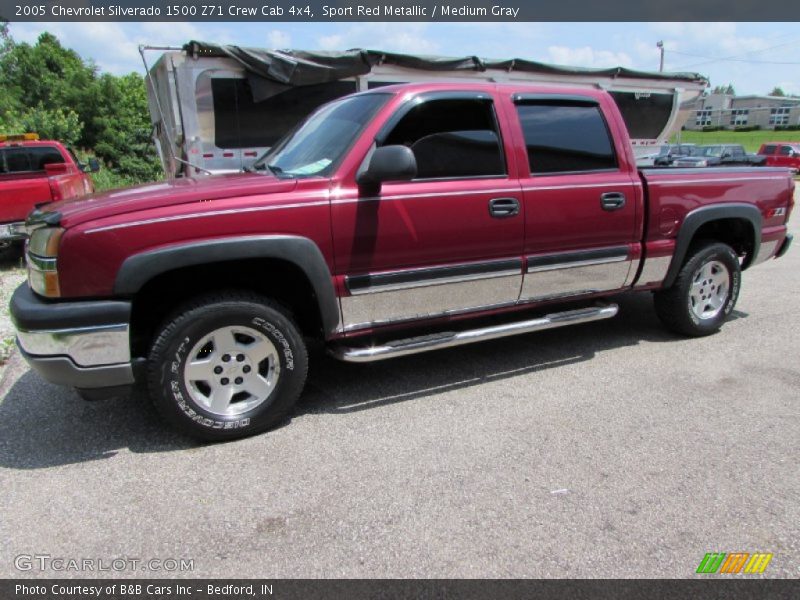 Sport Red Metallic / Medium Gray 2005 Chevrolet Silverado 1500 Z71 Crew Cab 4x4