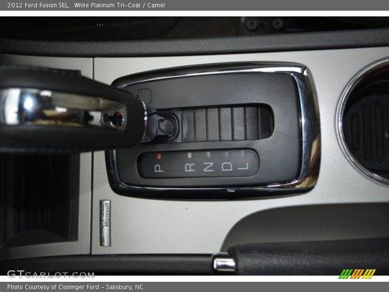 White Platinum Tri-Coat / Camel 2012 Ford Fusion SEL