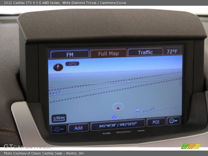 Navigation of 2012 CTS 4 3.6 AWD Sedan